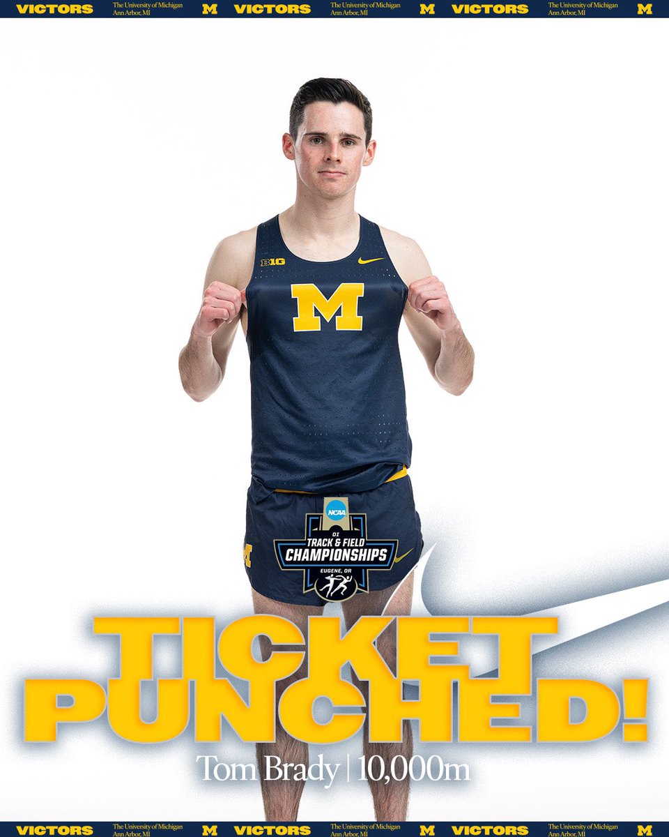 𝐍𝐂𝐀𝐀 𝐁𝐨𝐮𝐧𝐝 @tdbrady15 runs 29:16.82 in the 10,000m and will advance to the NCAA Championships!