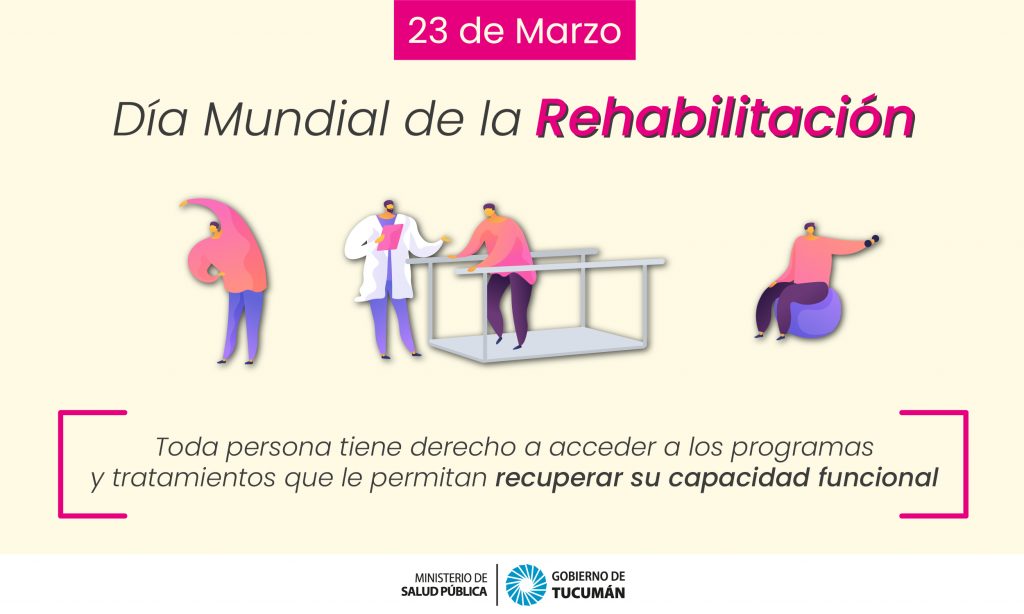 El 23 de marzo de cada año se celebra el Día Mundial de la Rehabilitación Motriz que tiene como objetivo destacar la necesidad de que las personas que presentan alguna discapacidad puedan tener acceso a tecnologías de diagnóstico y tratamiento eficaces sin distinción de sexo.