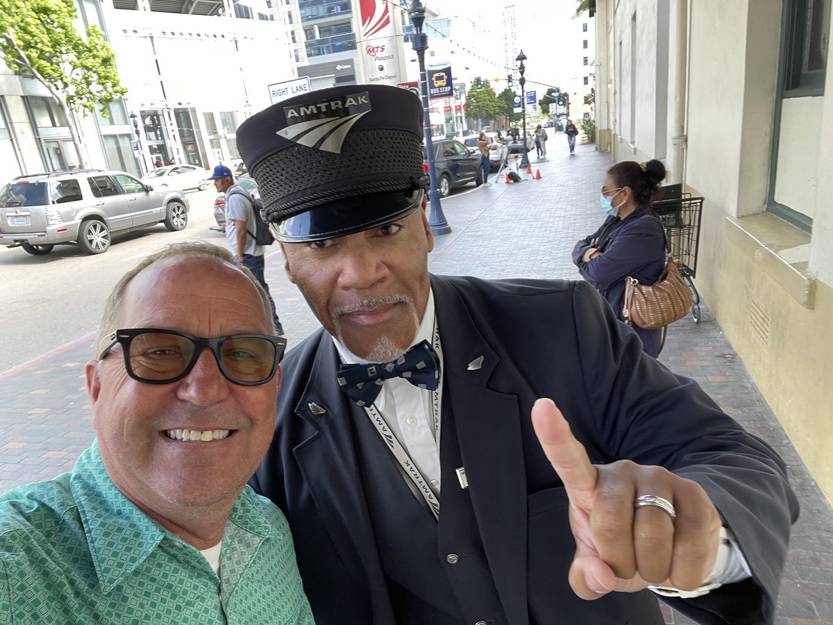 Not a secret that my post retirement dream job is to work on an <a href="/Amtrak/">Amtrak</a> train (still 10yrs away. But today I got to meet Conductor Carleton out of San Diego. He was so nice to take a few moments and talk to me about <a href="/AmtrakCareers/">Amtrak Careers</a> while I fanboy’d out. Thanks so much!!