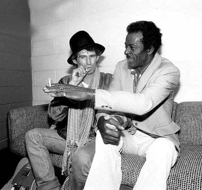 #keef #chuckberry 📸 Paul Natkin