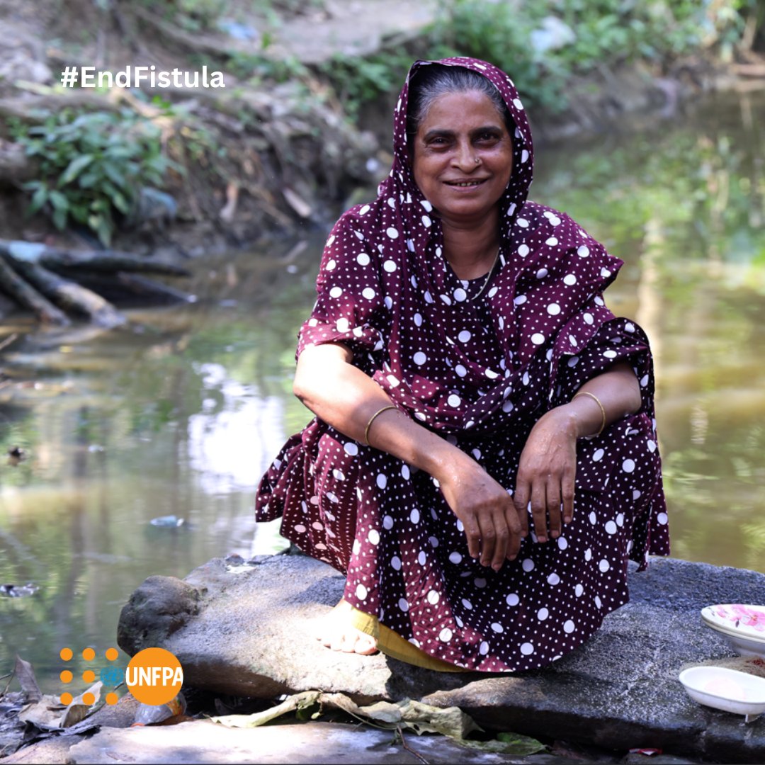 @BreenKamkong @UNFPA @PioSmith_UN @Atayeshe @UNFPANepal @UNFPAPakistan @UNFPABangladesh “My embarrassment and discomfort led me to stay away from people and sleep alone”. 52yr old Meenara from #Bangladesh suffered from constant urine leakage for 20 years after childbirth. She is one of nearly half a million women and girls worldwide, living with obstetric fistula.