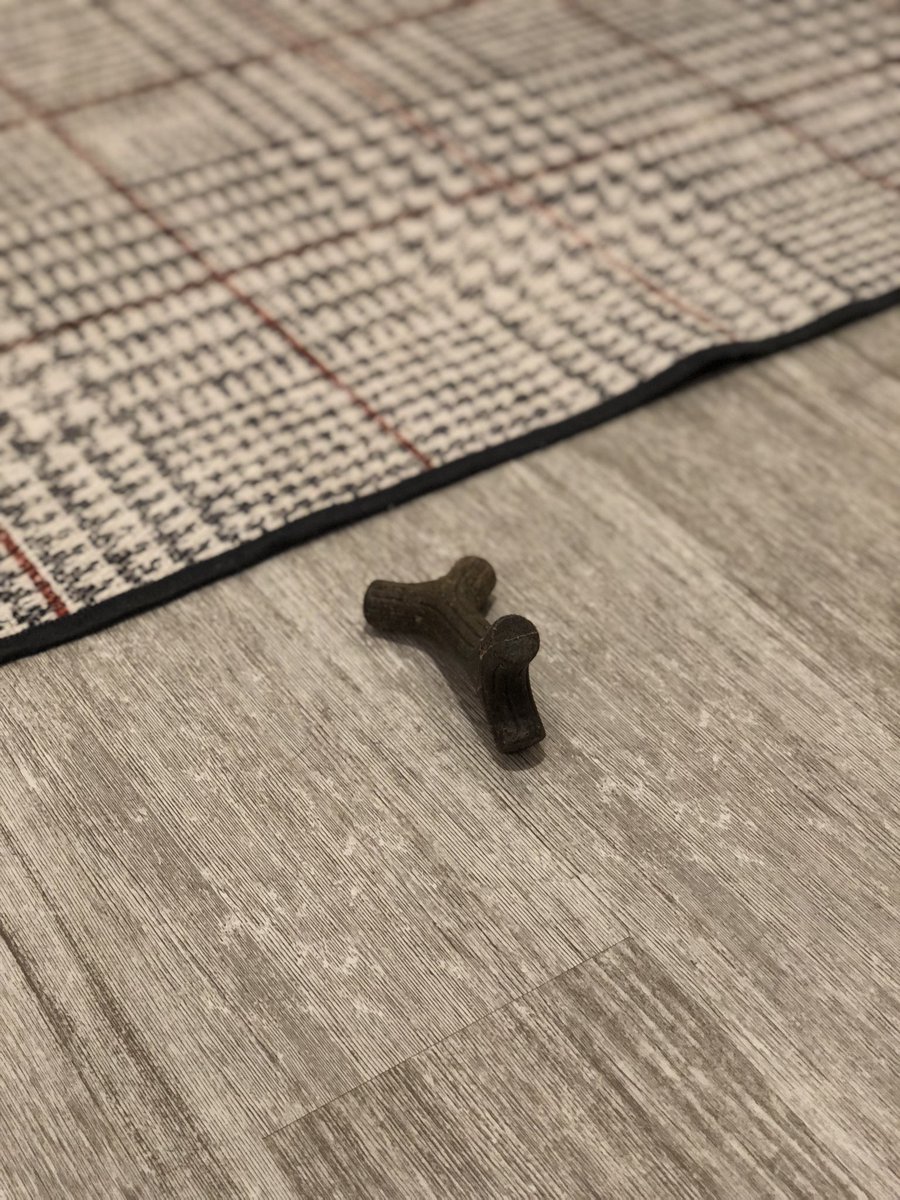 i bought pip this cute teething toy that looks like a tiny stick. the problem is that from across the room, it also looks like a little poop.
