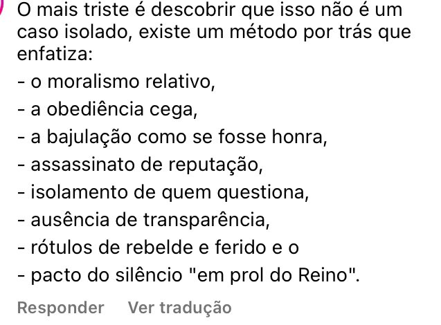 Ler os relatos das pessoas sobre a Bola de neve na publicação do Rodolfo esta me dando gatilho, uma crise de ansiedade atrás da outra. Teve um cara que descreveu como realmente é o método, simplesmente dilacerante.