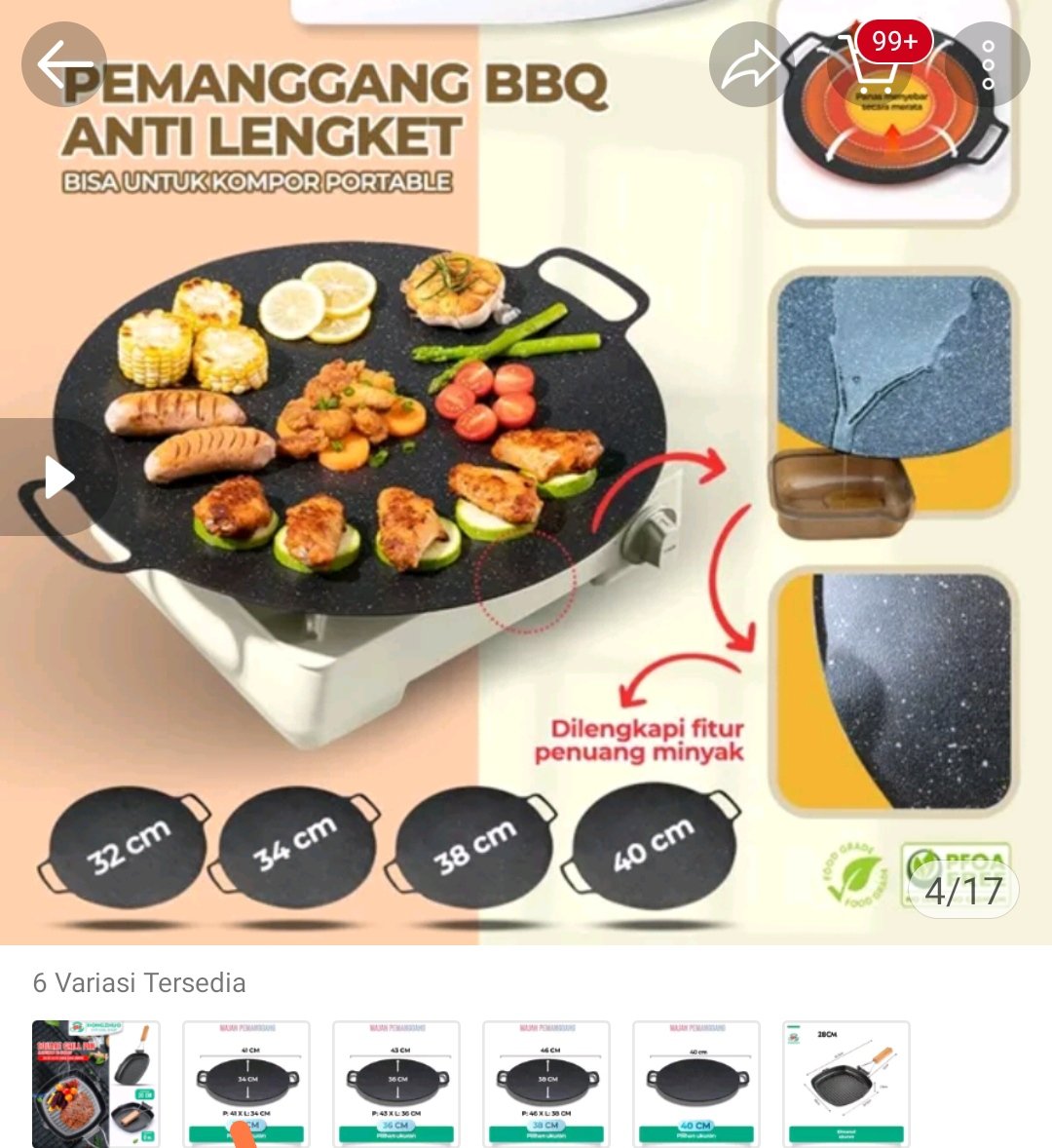 Busynees's tweet image. beli panggangan kaya gini worth it ngga ya? 

niat nya buat kalau mau masak ikan bakar gitu 😀😀