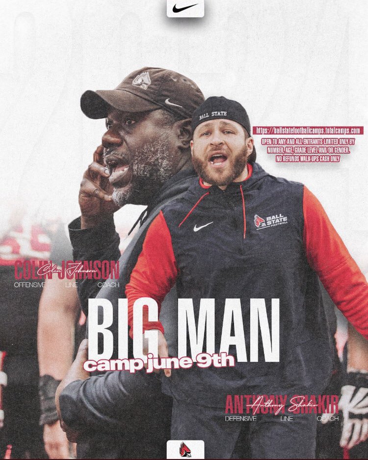 Blessed to get a Camp invite from Ball State University <a href="/CoachPaxtonC/">Paxton Cottrell</a> <a href="/coachbeckles/">Jeff Beckles</a> <a href="/Aspirationsgym/">C.Vaughn@Aspirations</a>  <a href="/PRPfootball_/">PRP Football</a> @On3Recruits <a href="/BallStateFB/">Ball State Football</a>