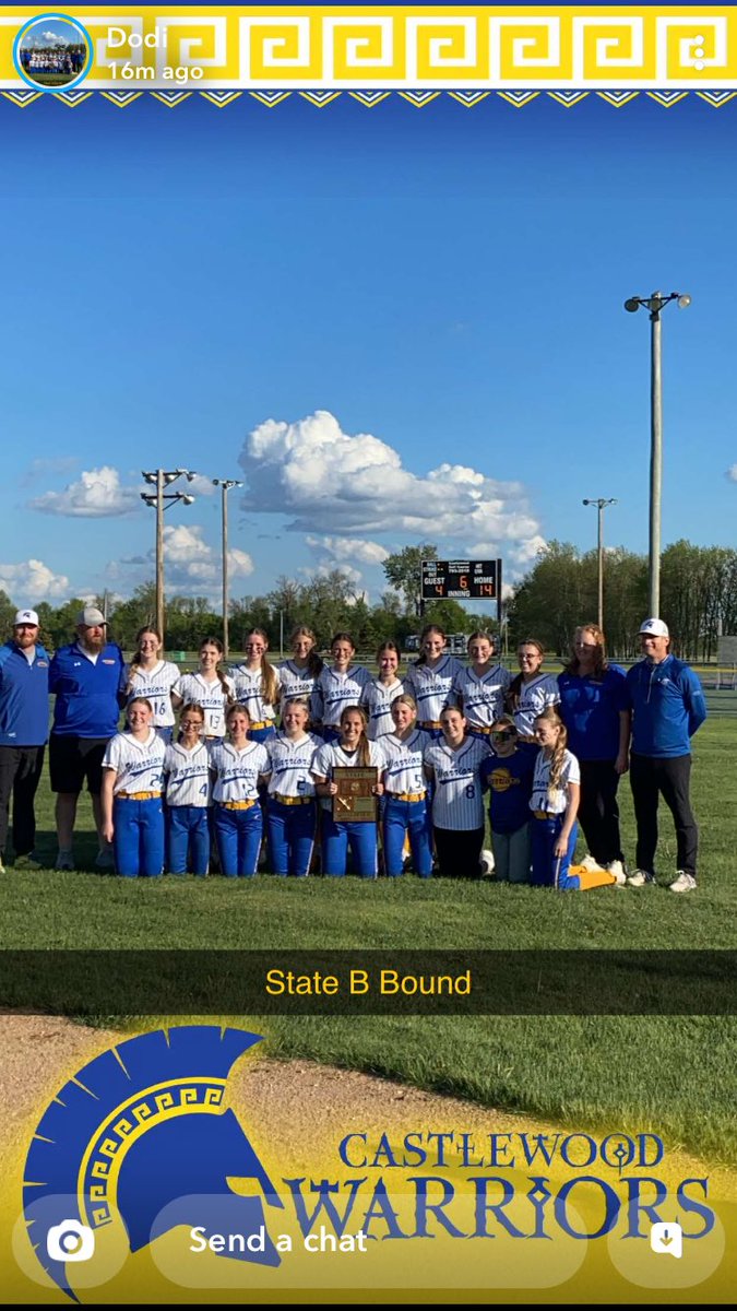 Shout out to the defending State B Champs! The Lady Warriors are headed back to the State B’s after their 14-4 win tonight! 🥎🥎🥎