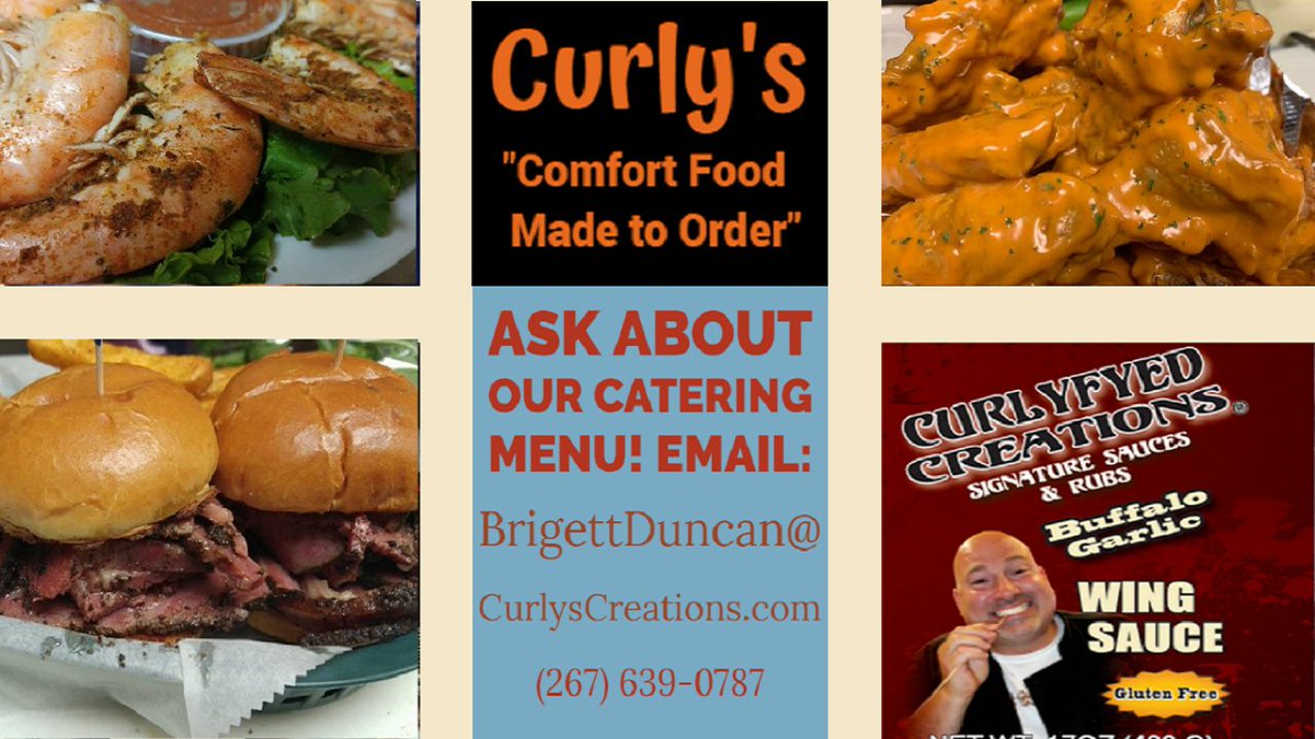 Having a Graduation party, Wedding, Birthday, Anniversary? We'll #cater any special occasion! Chicken Piccata or Marsla Calypso or BBQ Chix Mac N Cheese Baked Ziti Meatballs Brisket Salads Sides or more! Ask! Ask for menu: brigettduncan@curlyscreations.com #Levittown #Foodies