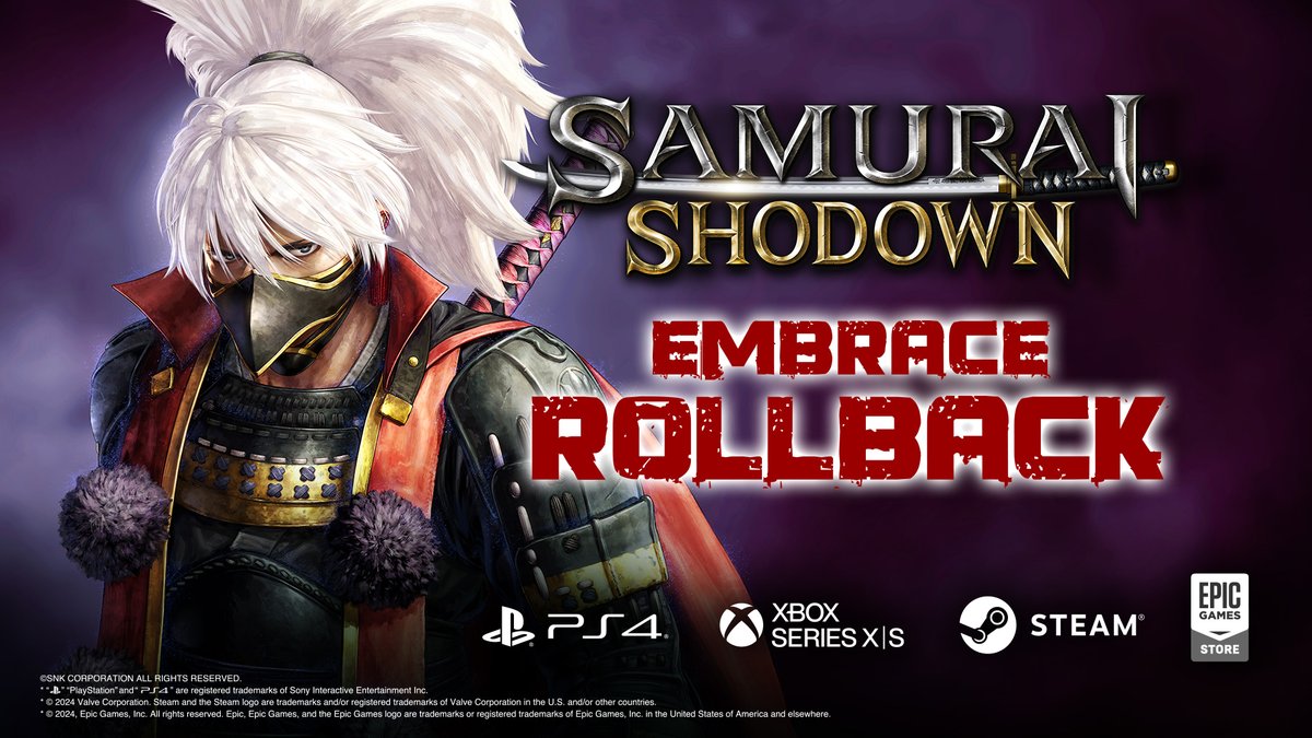 Samurai Shodown rollback netcode update now available gematsu.com/2024/05/samura…