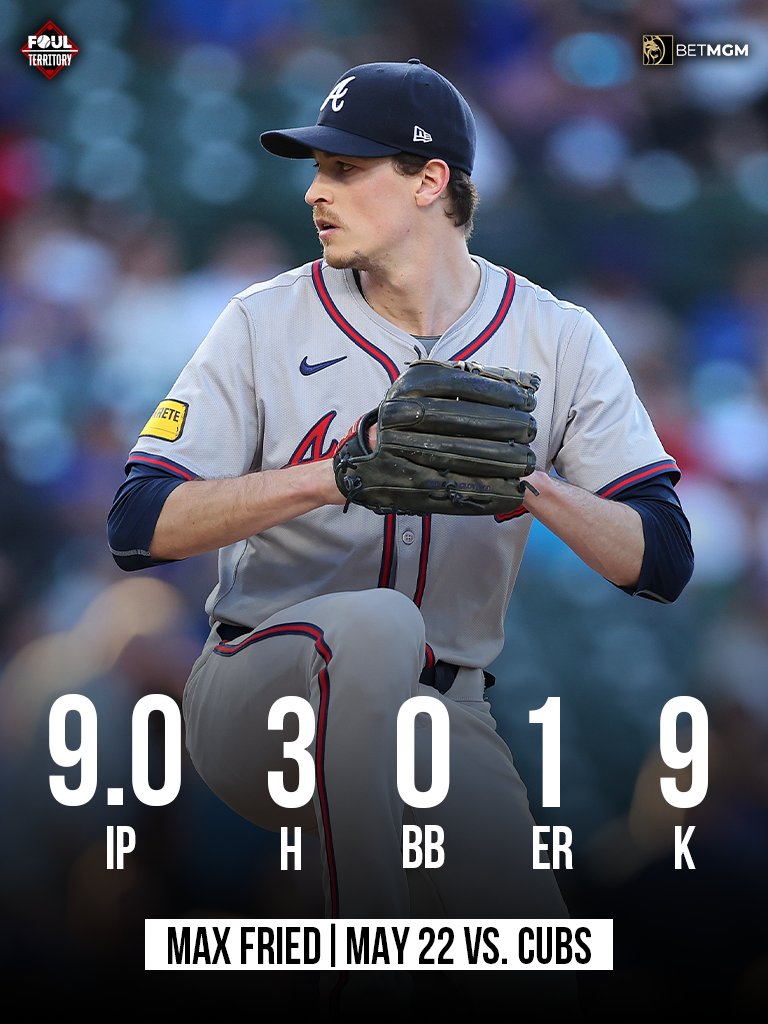 Max Fried tosses his second complete game of the year!
