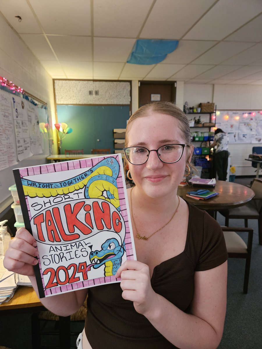 FLWWILDCATS's tweet photo. A Big Wildcat shout out to students from the Wright Together community who wrote &amp;  illustrated short fictional stories. Cover illustrated by Sophie S.  Copies can be purchased for $7.  Please see Mrs. Farruggia.  🐯🖤💛📚#flwwildcats #wildcatwow #wawmproud #TheWestWay https://t.co/WrT5QDBRYY