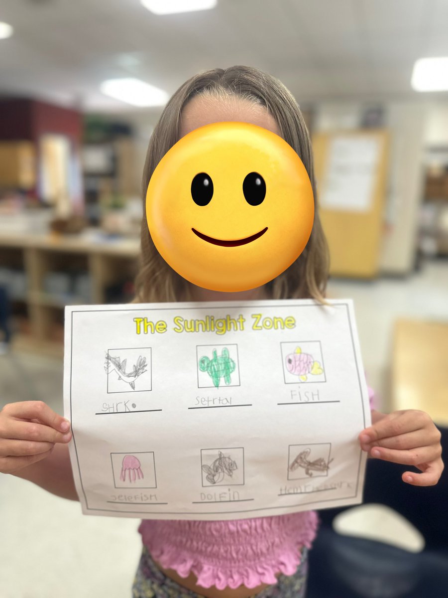 We are diving into an ocean inquiry! 🌊We learned that the ocean is made up of different zones.  Today we explored the first zone of the ocean- The Sunlight Zone ☀️

What lives in the sunlight zone? 
🐬🐠🐡🦈🌊