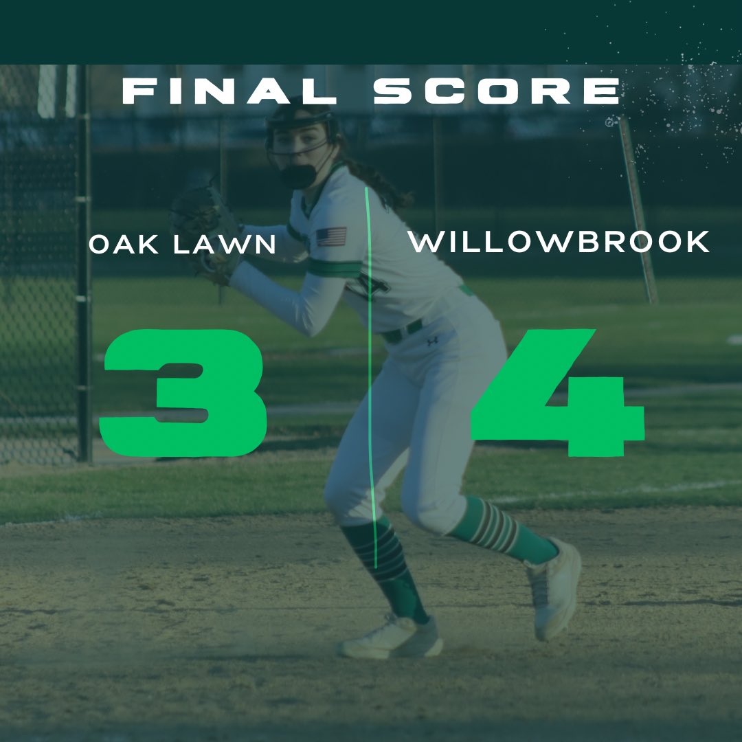 Spartans played hard but fell short to Willowbrook in the bottom of the 7th.  Proud of the effort today by the entire team.  Thanks to our seniors for everything they have done for the program. Thanks to our Spartan fans for cheering us on all season. #olchspride