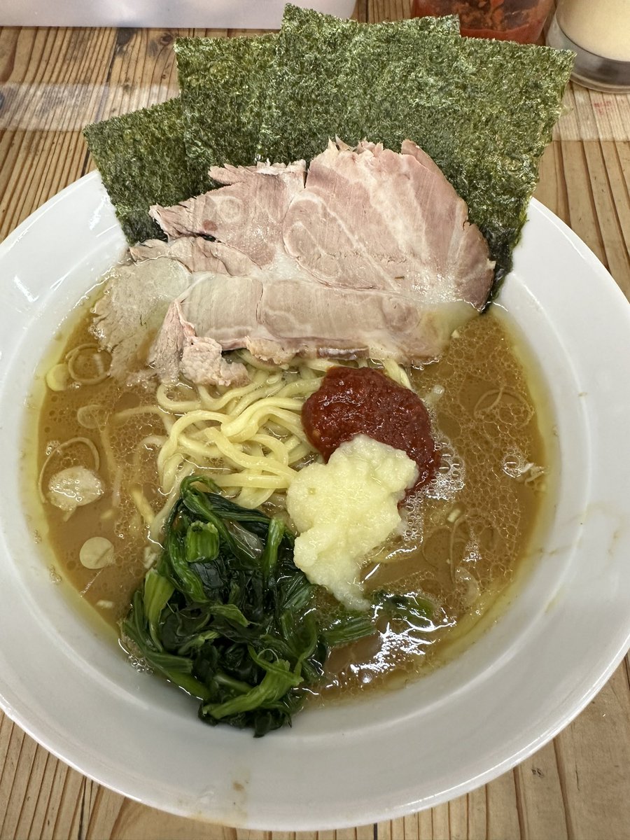 昼は16号瑞穂　湘南の家 並盛ラーメン(^^)