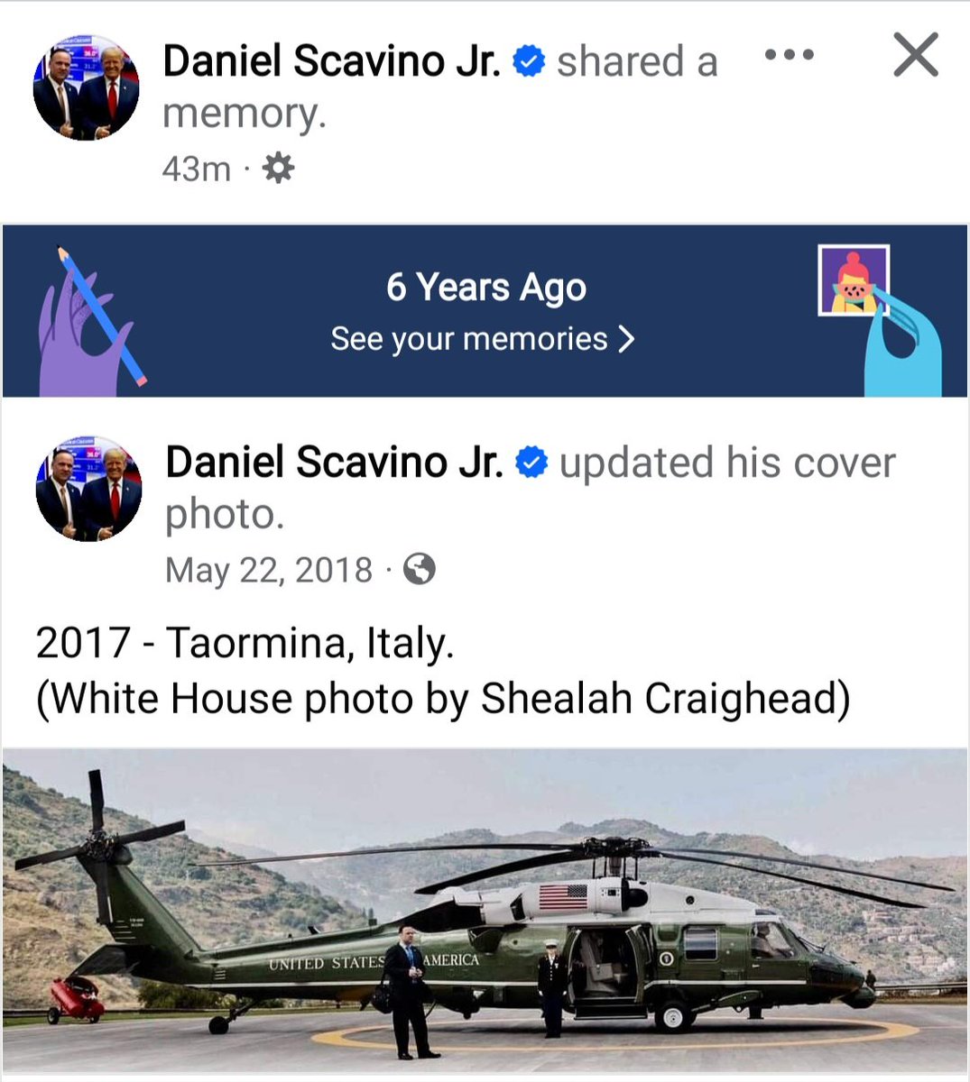 Scavino FB post