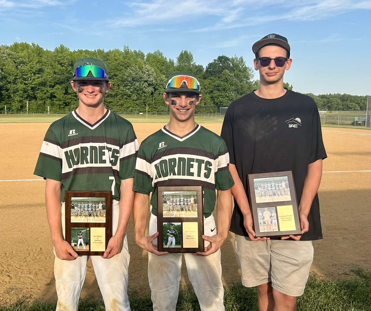 PembBaseball's tweet image. Finished off a season of growth, with a 12-10 win over Westampton Tech Wednesday! But today was about honoring our 3 Seniors! Thanks for giving yourself to our program these 4 years ! And can’t wait to see this super young group develop in 2025 !