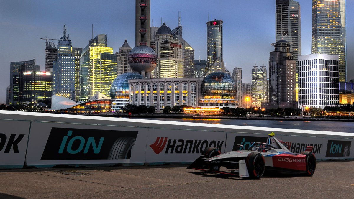 Touchdown in China. 🇨🇳 The Hankook iON Race and the ABB FIA Formula E World Championship are visiting Shanghai for the first time! The E-Prix in the third-largest city in the world takes place on 25 & 26 May. 📸: Photo Montage #Hankook #Motorsport #FormulaE