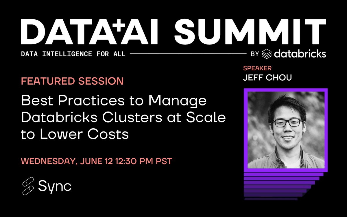 The <a href="/databricks/">Databricks</a> #DataAISummit is fast approaching!

Join us on Wednesday 6/12 at 12:30pm PST for a featured session led by our CEO &amp; Co-Founder, Jeff Chou.

We can't wait to see you there!