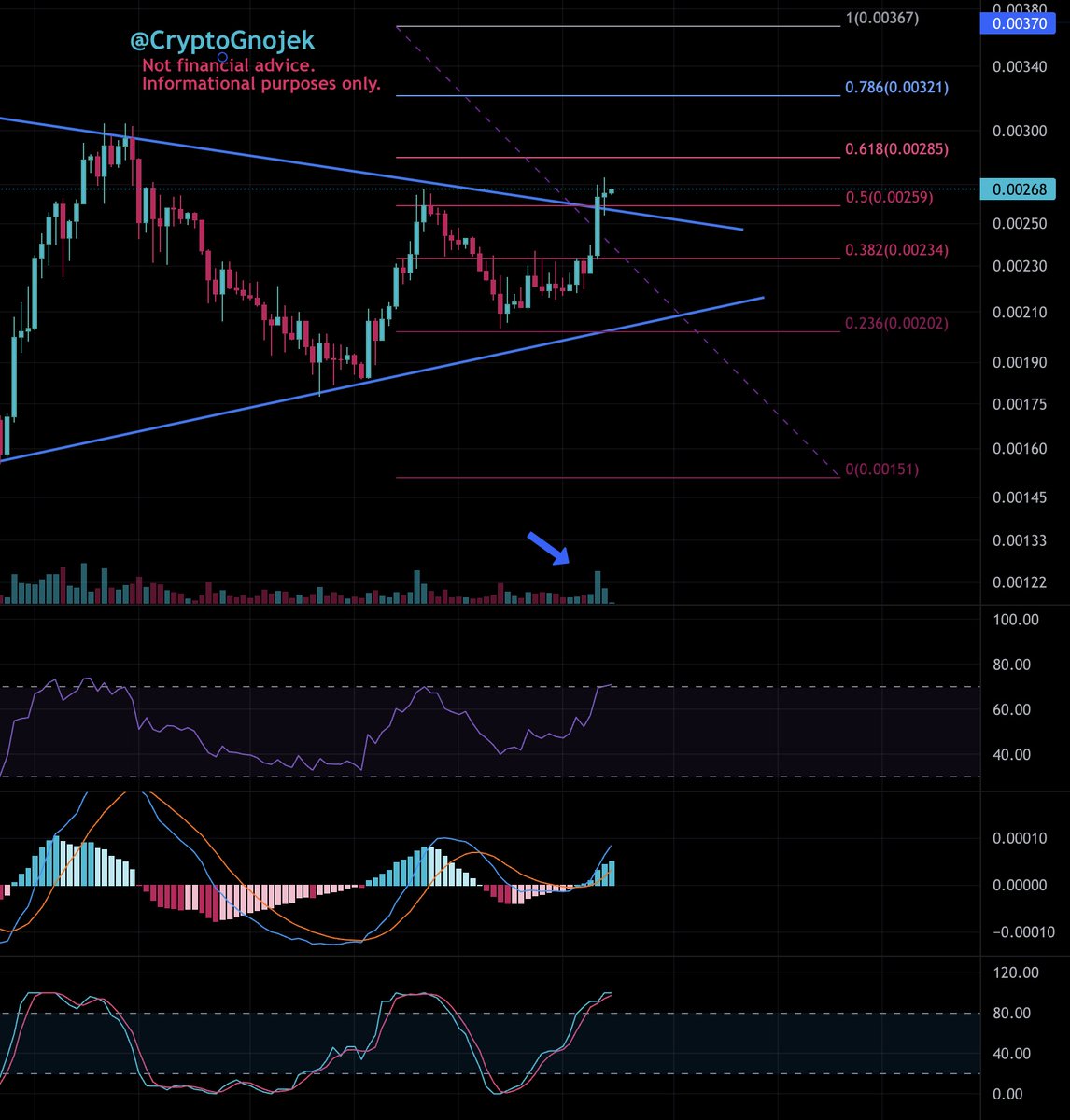 Current Ssstate of $SNEK Affairs [1-Day] 🐍📉📈 Zooming in on the Daily Time Frame. 🔬 Looks like we got our flush break of the pennant on higher than average volume. 🥊 Notably, the break-out was confirmed by the recent candle close. ✅🕯️ Would like to see volume continue