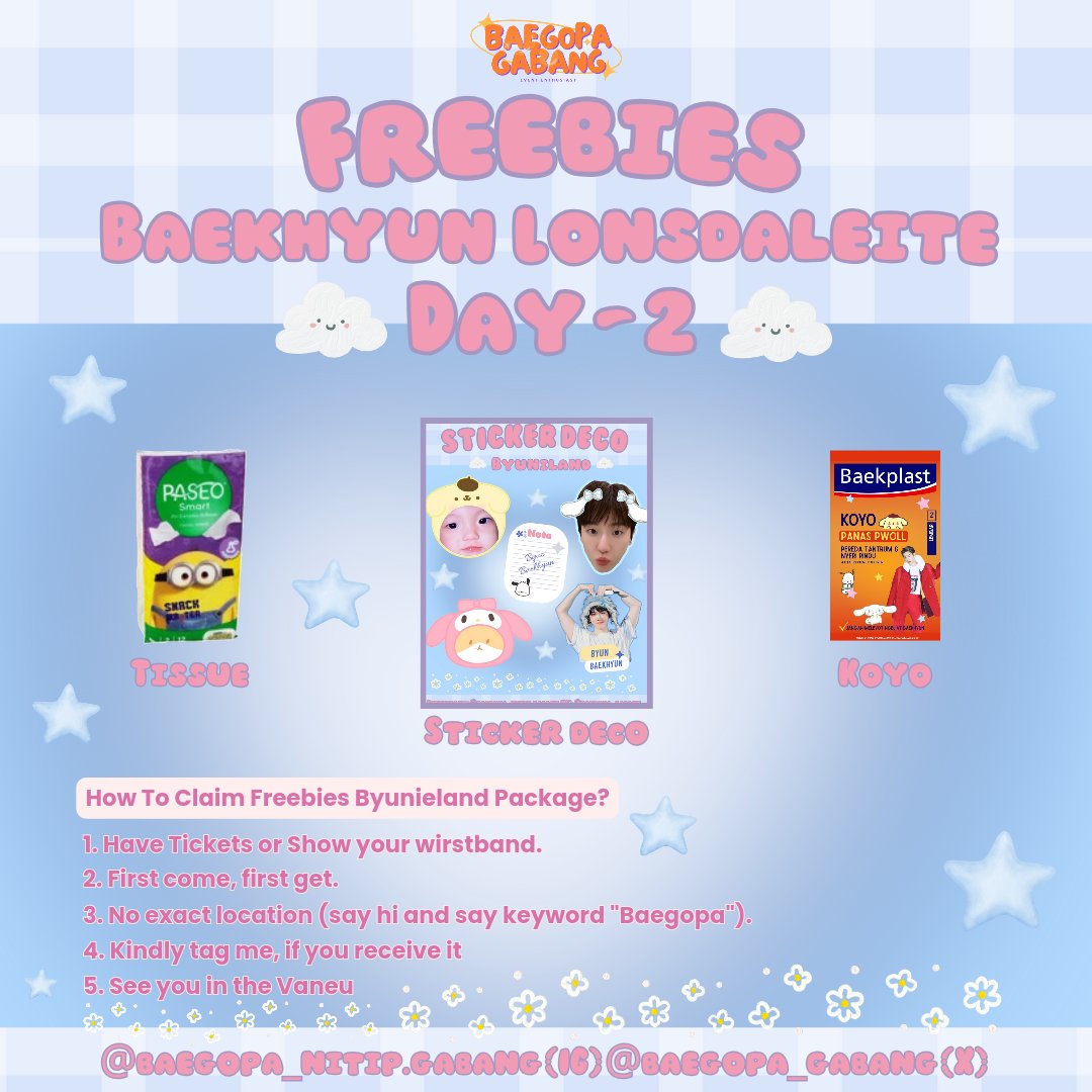 fzstyn_'s tweet photo. Freebies Baekhyun Lonsdaleite 
Day 1-2 In Jakarta

How To Claim ...??
1. Have Tickets or Show your wirstband
2. First come, first get
3. No exact location and say "Baegopa"
4. Kindly tag me, if you receive it
5. See you in the Vaneu

Limited QTY ‼️
If U Want To Trade , DM Please https://t.co/zi2yYp18d4