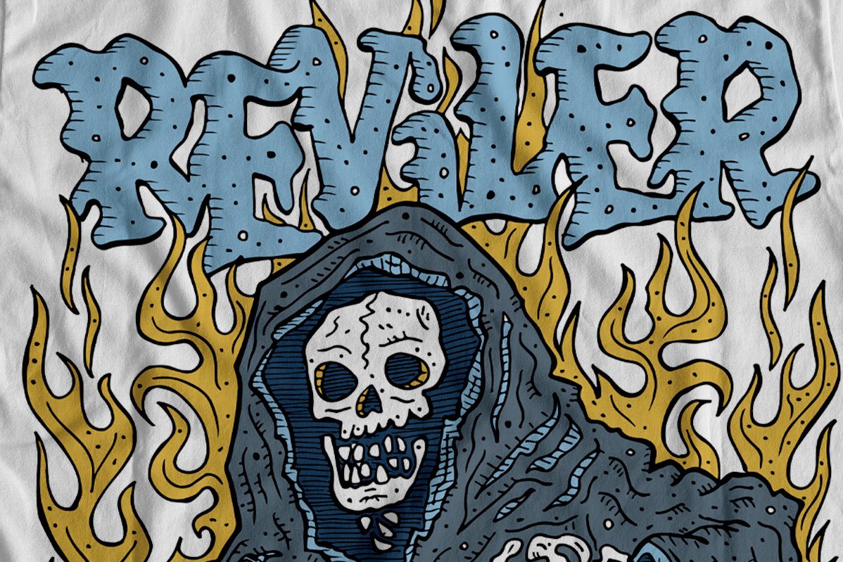 andersonmets's tweet photo. Merch for Reviler, hardcore metal band from South Carolina, USA 💀🔥
.
#merch #tshirt #design #illustration #skull #punk #trash #80s https://t.co/mFA0ZJhBzO