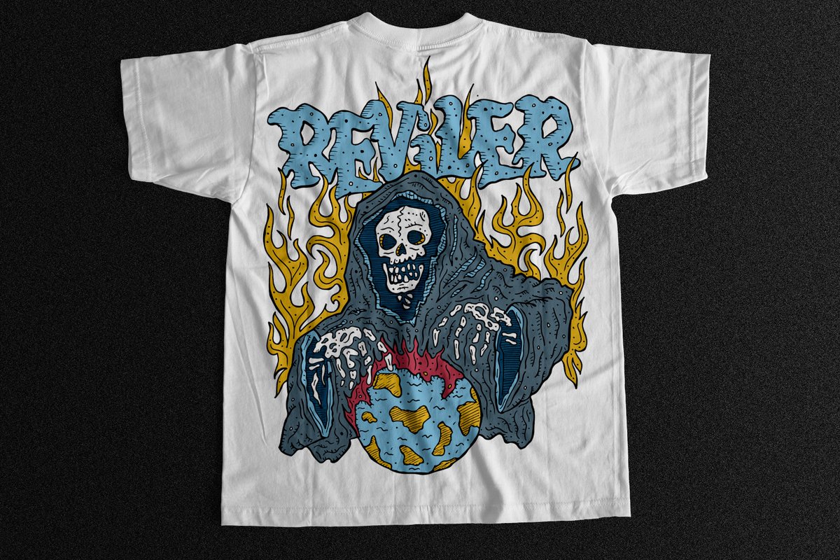 andersonmets's tweet photo. Merch for Reviler, hardcore metal band from South Carolina, USA 💀🔥
.
#merch #tshirt #design #illustration #skull #punk #trash #80s https://t.co/mFA0ZJhBzO