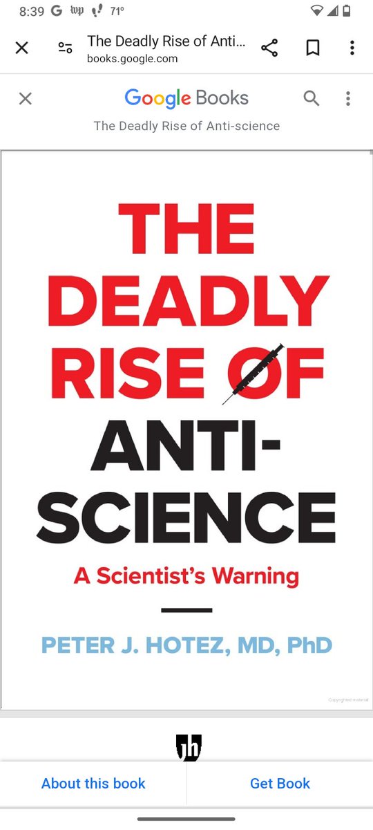 Hey, #Utedchat friends! Deborah here, catching up quick after visiting neighbors with policy concerns and digging up blackberry starts to share. I'm currently reading (slowly) The Deadly Rise of Anti-Science by Dr. @PeterHotez Proud nerd!