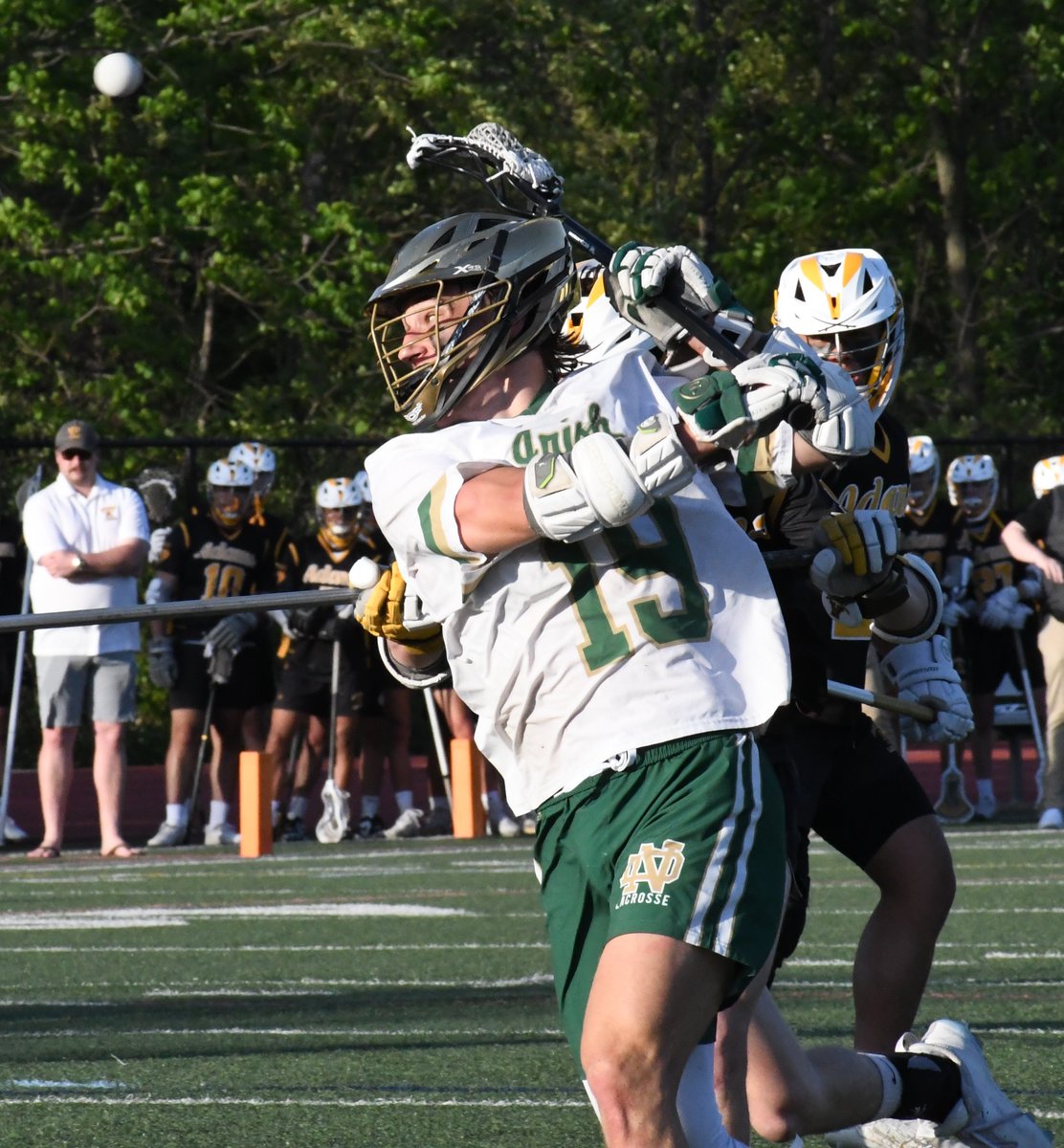 Finally captured a behind-the-back shot in focus. NDP has some players that aren't afraid to take them. @NDP_boys_lax