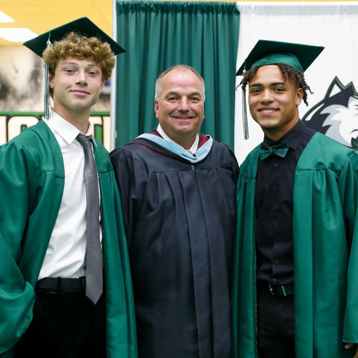 EVSC1's tweet photo. Tonight we celebrate the remarkable North Huskies! Your journey through high school has been filled with challenges and triumphs, and you have emerged stronger and more resilient. We are so proud of all your accomplishments and the young adults you have become. Congratulations, graduates! #EVSCProud #ClassOf2024