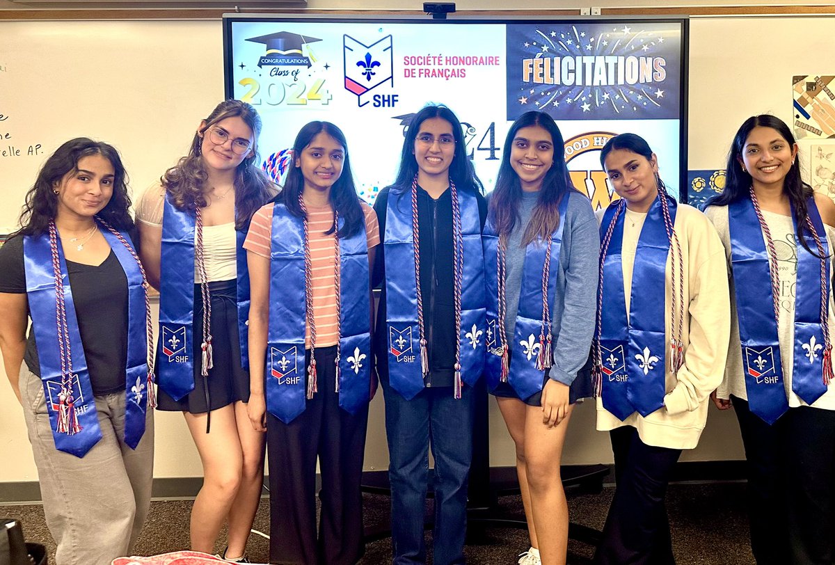 Our Société Honoraire de Français officers went above &amp; beyond this year to give back. They started a weekly tutoring program with refugee students and created a website to teach English to schools in Benin &amp; Senegal. <a href="/AATFSHF/">AATF Sociéte Honoraire de Français</a> <a href="/RRISDWorldLang/">Marie Douglass</a> <a href="/WWarriorNation/">Westwood High School</a> <a href="/AATFrench/">AATF</a>