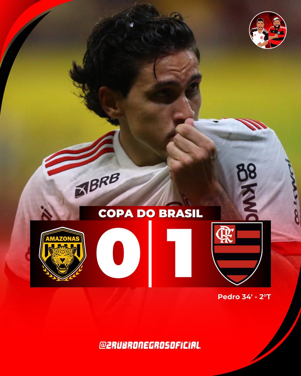 2RUBRONEGROS's tweet photo. CLASSIFICADO ❤️🖤
Em mais um jogo CAQUÉTICO, o Flamengo vence o Amazonas por 1x0 e garante vaga nas Oitavas de Final da Copa do Brasil.
VAMOS FLAMENGO ❤️🖤
#AMAxFLA 0-1 (AGG 0-2)
#CopaDoBrasil #CDB #EmBuscaDoPenta #2RN #2RUBRONEGROS https://t.co/2FOcldL5cj
