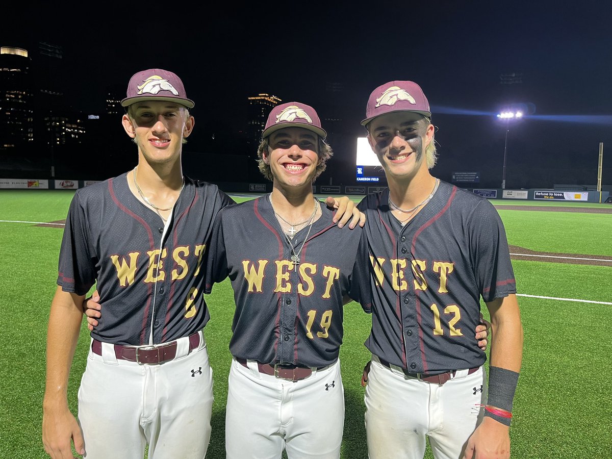<a href="/MAGWESTdirtboys/">MAGNOLIA WEST BASEBALL</a> takes Game 1 against Santa Fe 7-2.<a href="/Nolancruz07/">Nolan cruz</a> with 2.1 scoreless innings and a save. <a href="/cmcfaddin25/">caldwell mcfaddin</a> goes 2/3 with a double and an RBI and <a href="/Lukas_Huff/">Lukas Huff</a>  goes 1/2 with 2 runs driven in. Game 2 will be tomorrow at 7, listen live on LSNsports.com!