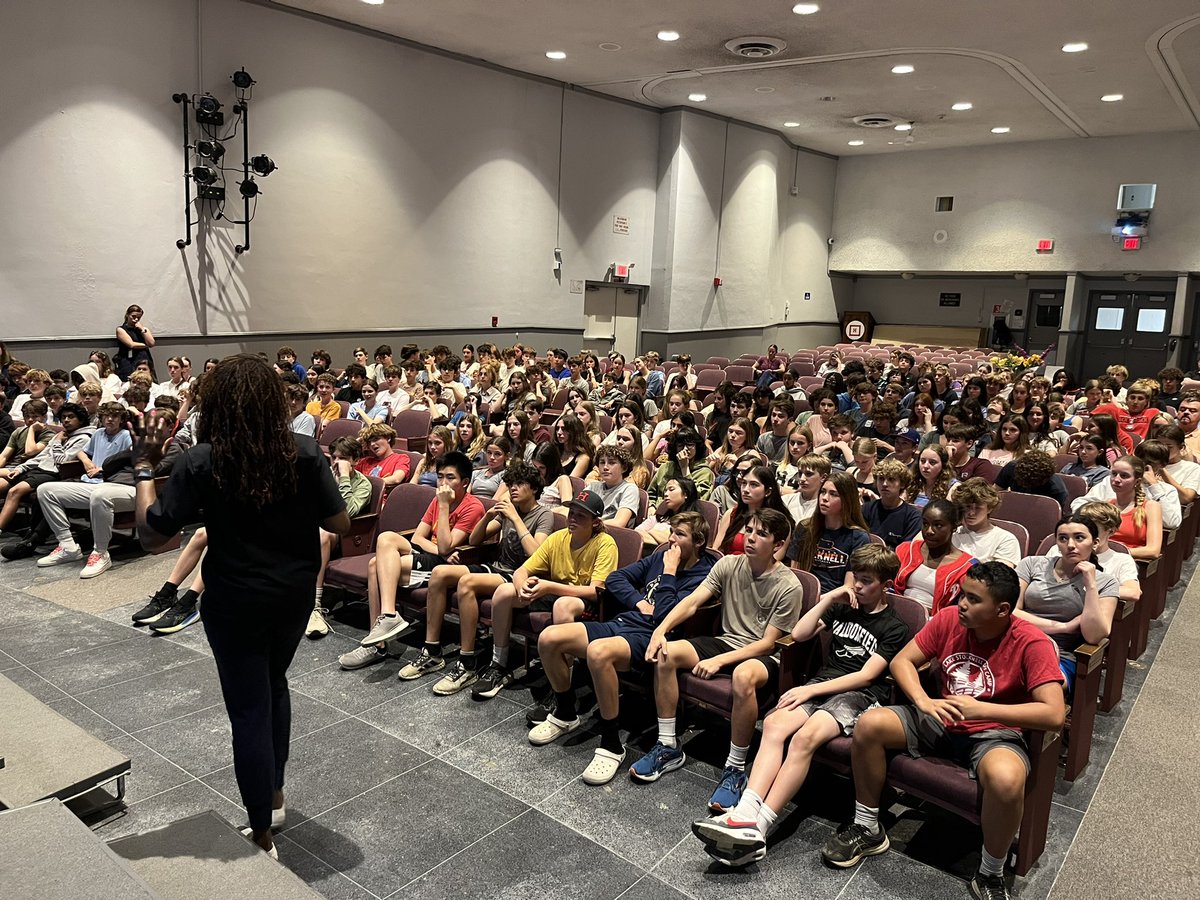 Thank you to Stockton University Womens Basketball Head Coach Devin Jefferson for presenting Positive Coaching Alliance’s Triple Impact Competitor workshop to our rising 9th grade class. Great discussion on the privilege and responsibility of representing your school