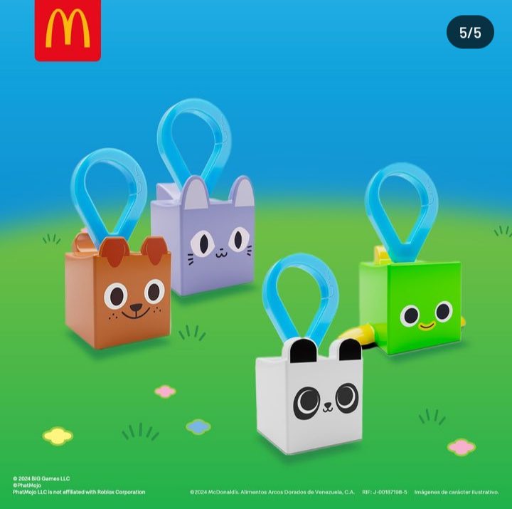RoGameNews's tweet photo. Below are all the toys/key chains that will be coming to @McDonalds because of the “Pet Simulator 99” collab.
#RobloxDevs #RobloxDev #McDonalds #Collab #Robloz #Breaking #PetSim99 https://t.co/I2Cb1PrF47