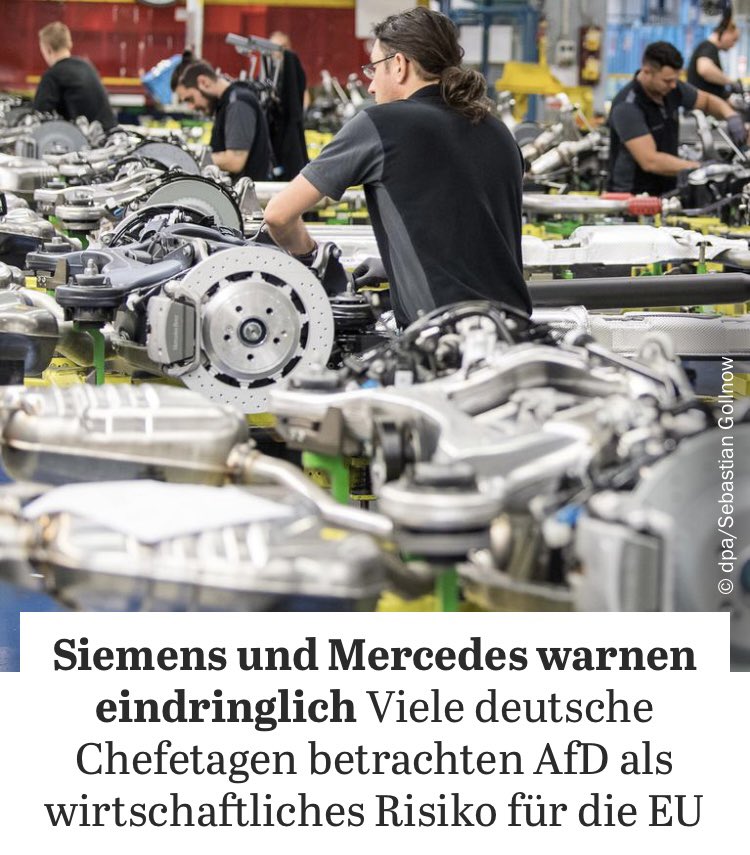 Die Konzernchefs von #Mercedes und #Siemens warnen vor der Europawahl vor der #AfD und Populismus. Ihre Mitarbeiter fordern sie auf, zur Wahl zu gehen. 

google.com/url?q=https://…