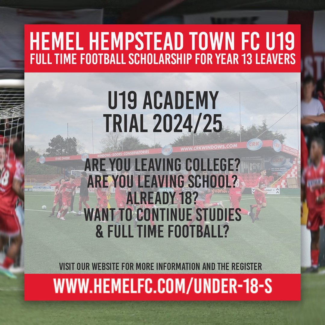 Hemel Hempstead Town FC Academy tweet media