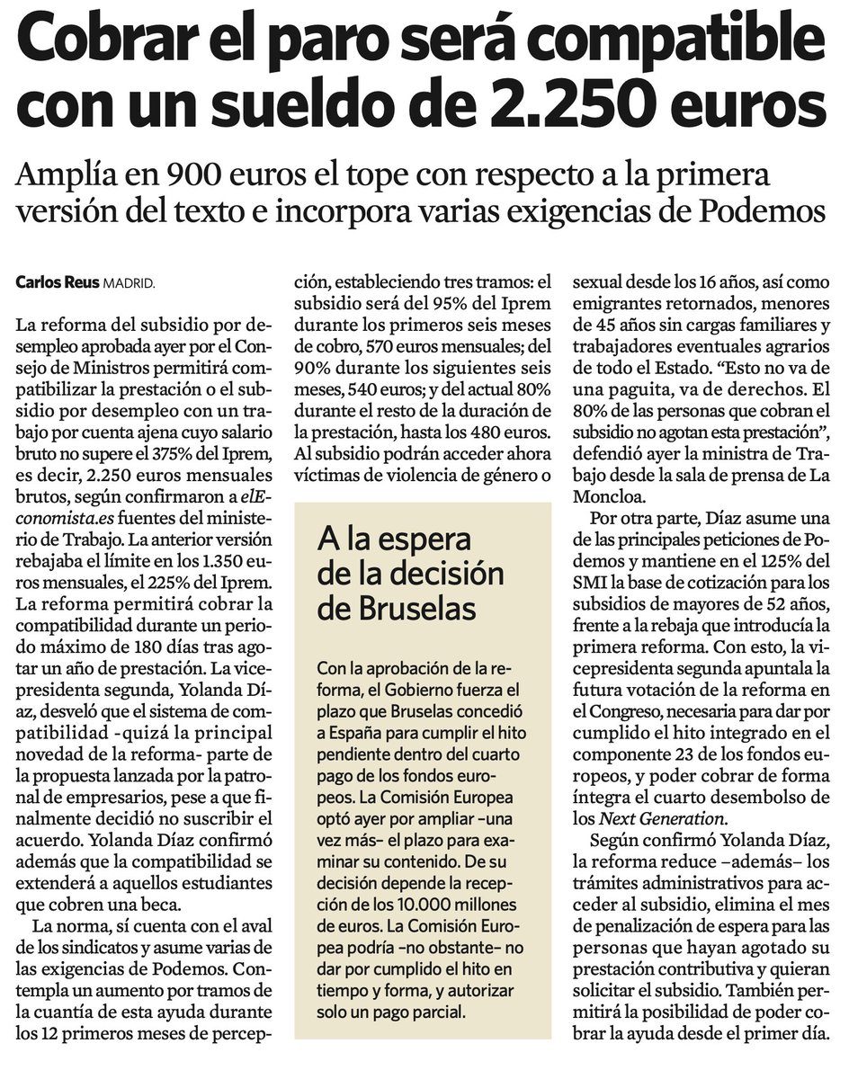 Pienso que sucede lo mismo que con el SMI: fijar porcentajes iguales del Iprem para toda ESP sin considerar los distintos niveles de precios de las diferentes zonas no es lógico. (El Economista 22.05.2024).