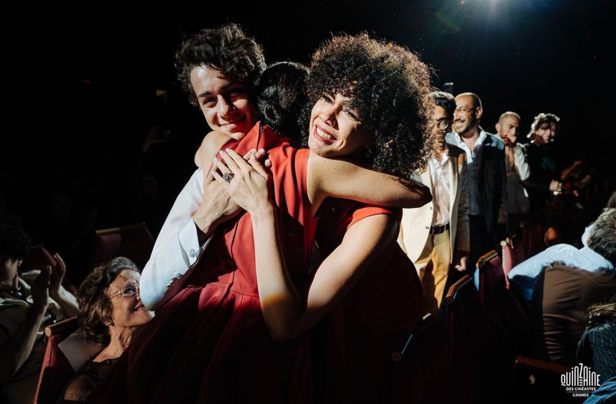 Years in the making, Hala ElKoussy's DFI-granted EAST OF NOON finally world premiered at the #Cannes2024 Directors' Fortnight to great notices from critics and audiences. A very special moment for the cast and crew.