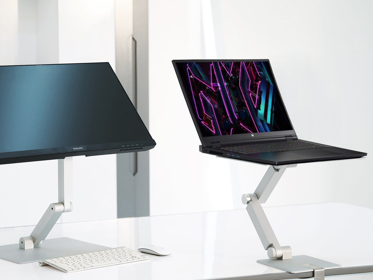 Creatio_Dez's tweet image. Can Maxtand 1.0 support a 17-inch laptop? Absolutely! Our sturdy and adjustable stand ensures your laptop is secure and ergonomic. #LaptopStand #Ergonomics #Maxtand