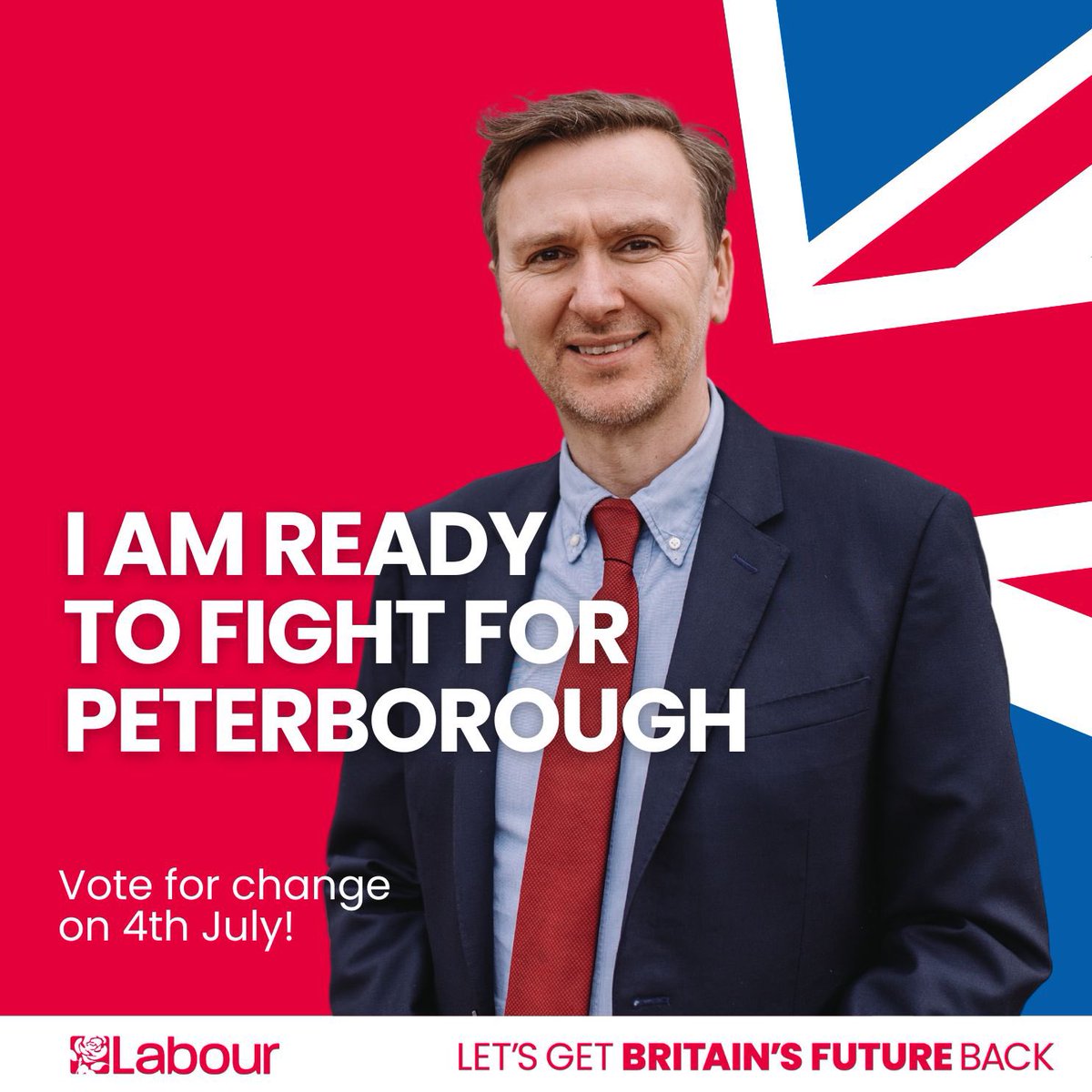 Let’s do this. It’s time for change in Peterborough and the country. A fresh start. Getting Peterborough back on its feet, together. Join me.