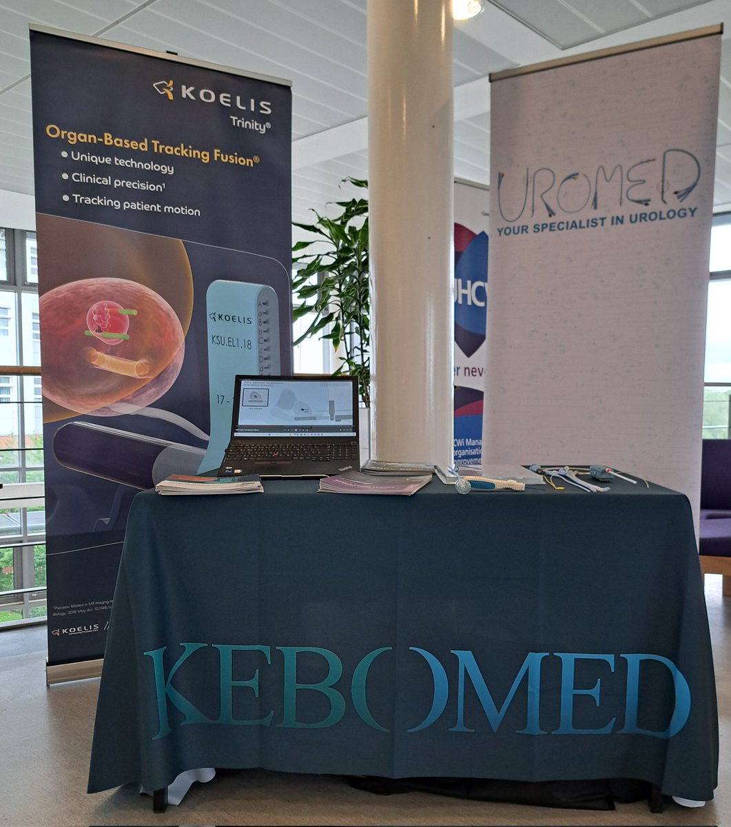 Set up and happy to support the #Arden SMDT meeting at University Hospitals Coventry and Warwickshire. @nhsuhcw have been great supporters of @KebomedUK Urology for a number of years, and it's always great to catch up with the network @KoelisBx @KWilliamsUrol