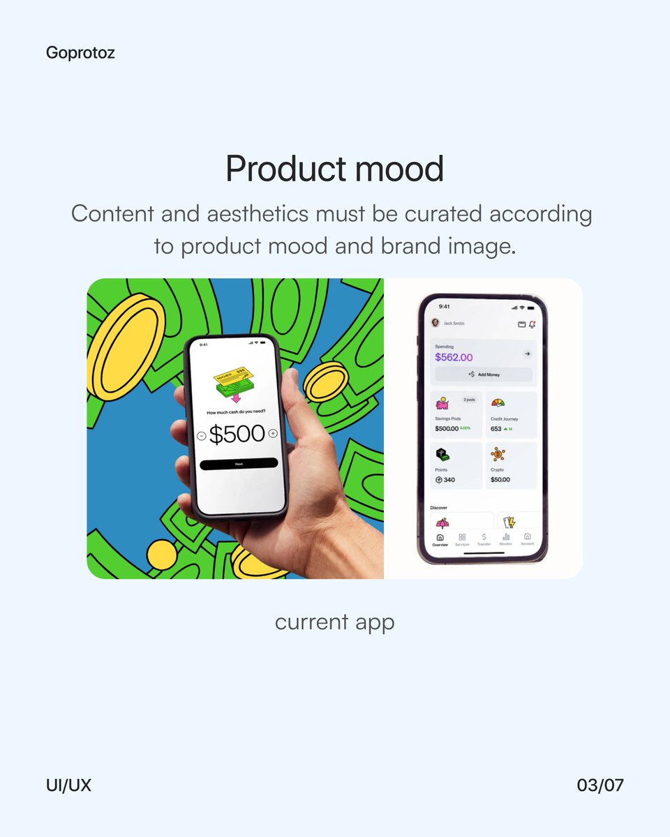 goprotoz's tweet image. Techniques to improve Fintech Applications🤗

Hope you like this❤️

Comment your favorite Fintech application you like the most✌

#uxinspiration #uiuxtip #interfacedesign #uitrends #application #userexperience #gpay #techniques #phonepe #designerthinking #designers #creativity