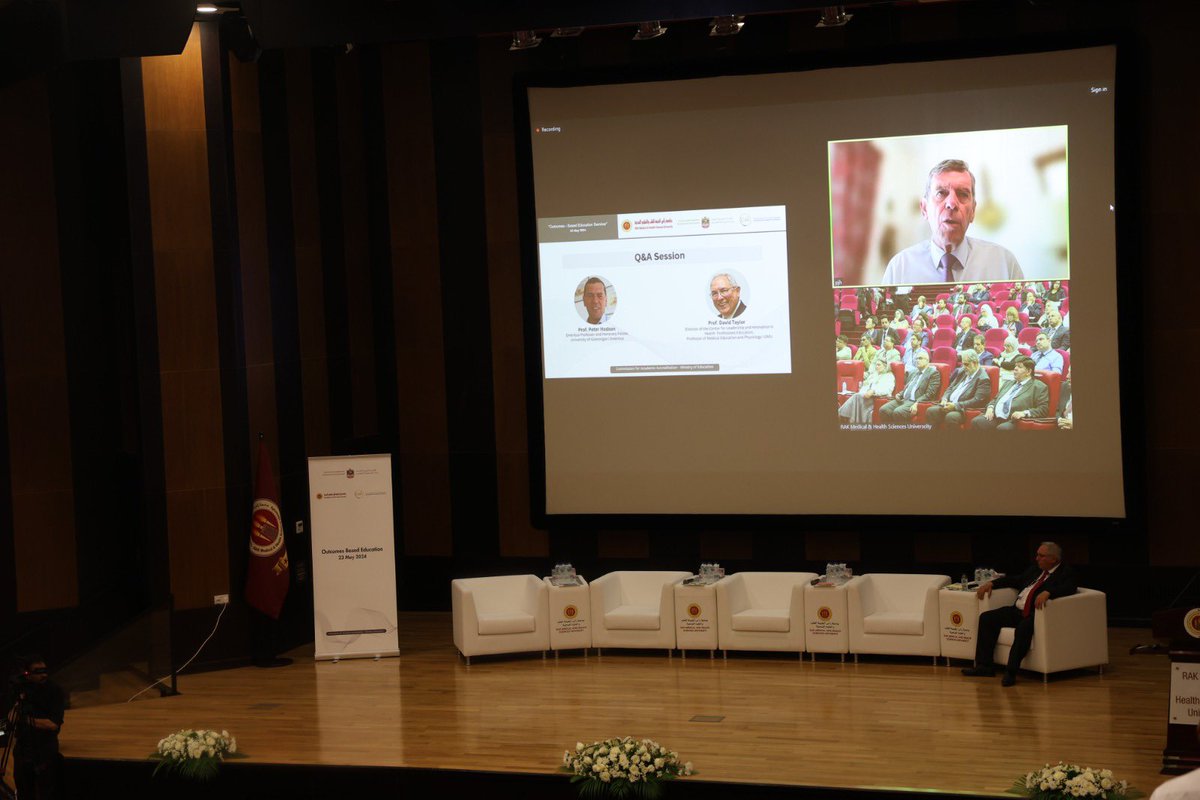 Prof. Peter Hodson Emeritus Professor and Honorary Fellow , University of Glamorgan Emeritus Presenting a talk on “the Outcomes- Based Education”
#CAAOutcomesBasedEducationSeminar #RAKMHSU