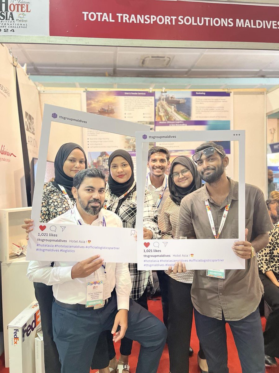 TTSGRPMALDIVES's tweet photo. Connecting with our clients on a personal level #hotelasia2024 #TTSGMaldives #Logistics #Shipping #Travel #Liner https://t.co/joxNxbFMBJ