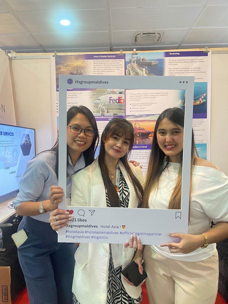TTSGRPMALDIVES's tweet photo. Connecting with our clients on a personal level #hotelasia2024 #TTSGMaldives #Logistics #Shipping #Travel #Liner https://t.co/joxNxbFMBJ