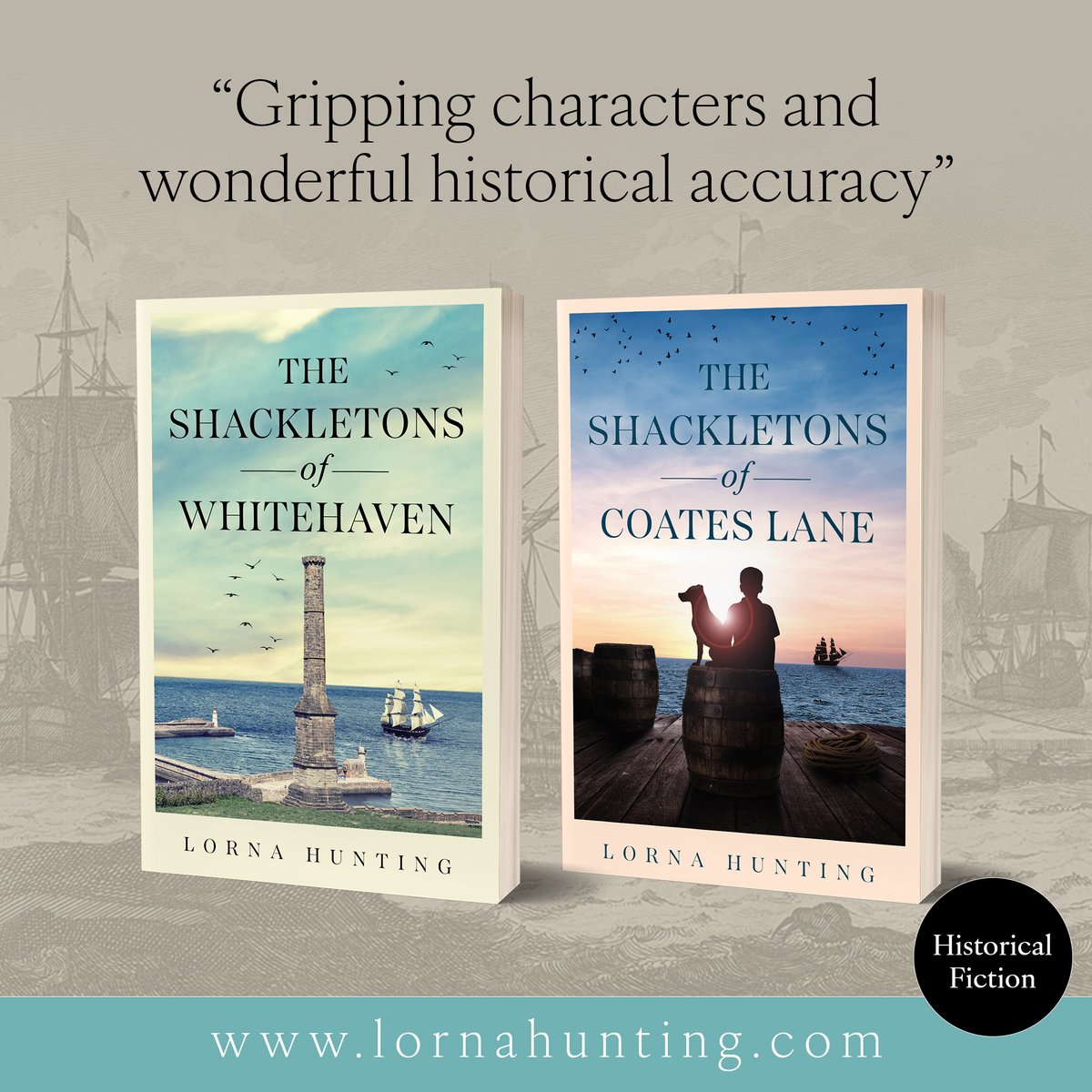 lornahunting's tweet photo. Follow the trials and  tribulations of Fergus Shackleton, only son  of a shipping family,  Becky Moss from the Indian King in Roper Street, and Rory Rooke, a young  pit lad.  📕📘
https://t.co/uzRh1eeb9Q #KU
Book one in #audible #histfic #romance #historicalfiction #whitehaven #Cumbria