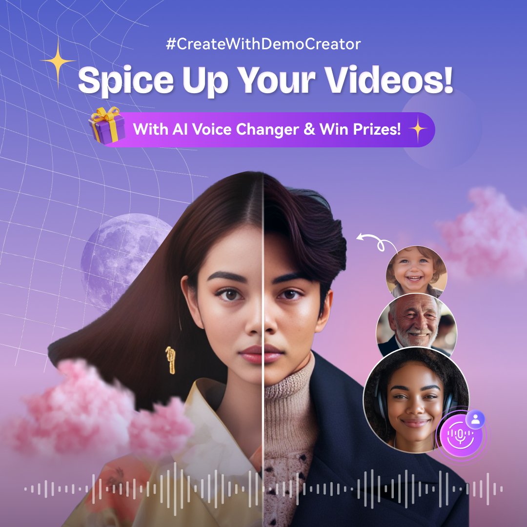 Wondershare DemoCreator | Video Recorder & Editor (@wsdemocreator) on Twitter photo π Exciting News! <a href="/WSDemoCreator/">Wondershare DemoCreator | Video Recorder & Editor</a> video contest is back! π€ͺ
Have you tried our NEW RELEASE, DemoCreator 8? Which new feature do you like the most? π€ This time, we're launching a video contest featuring our AI Voice Changer! πLet's learn how to joinπ π Exciting News! <a href="/WSDemoCreator/">Wondershare DemoCreator | Video Recorder & Editor</a> video contest is back! π€ͺ
Have you tried our NEW RELEASE, DemoCreator 8? Which new feature do you like the most? π€ This time, we're launching a video contest featuring our AI Voice Changer! πLet's learn how to joinπ