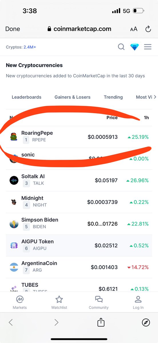 New ath!! 691k $RPEPE !!!! No. 1 on @CoinMarketCap