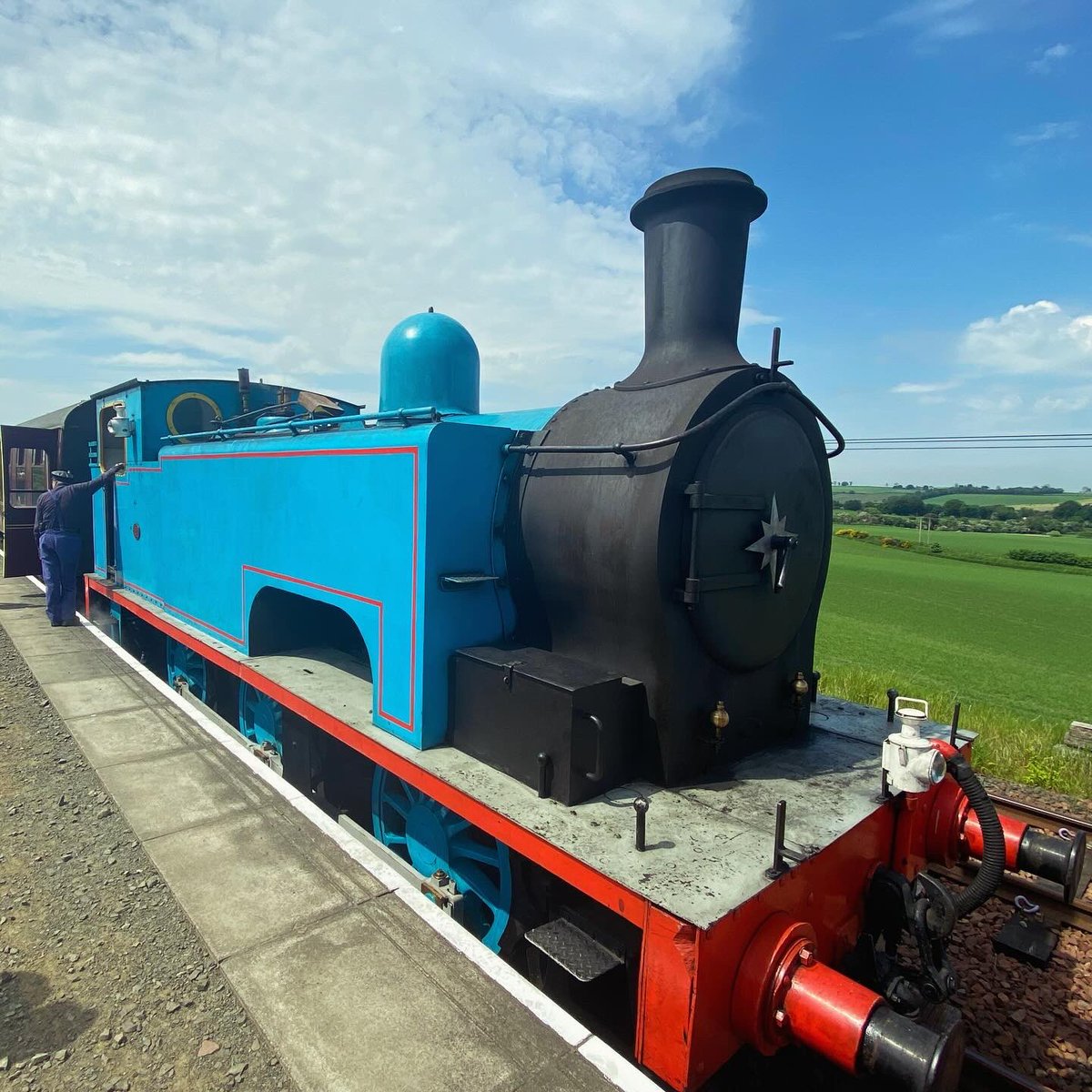 wanderingw_andy's tweet photo. A Scottish hidden gem. Bo’ness and  Kinneil railway. https://t.co/8cY54vsdI2