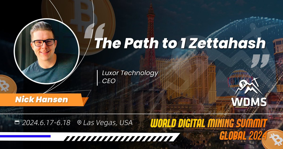 Wow, our old friend is here👋 😍Glad to have @hash_bender the CEO of @LuxorTechnology deliver the keynote speech💡 on the #WDMS2024 stage 🔍Follow the insightful journey to discover The Path to 1 Zettahash Secure your ticket🔗bitmain.com/wdms