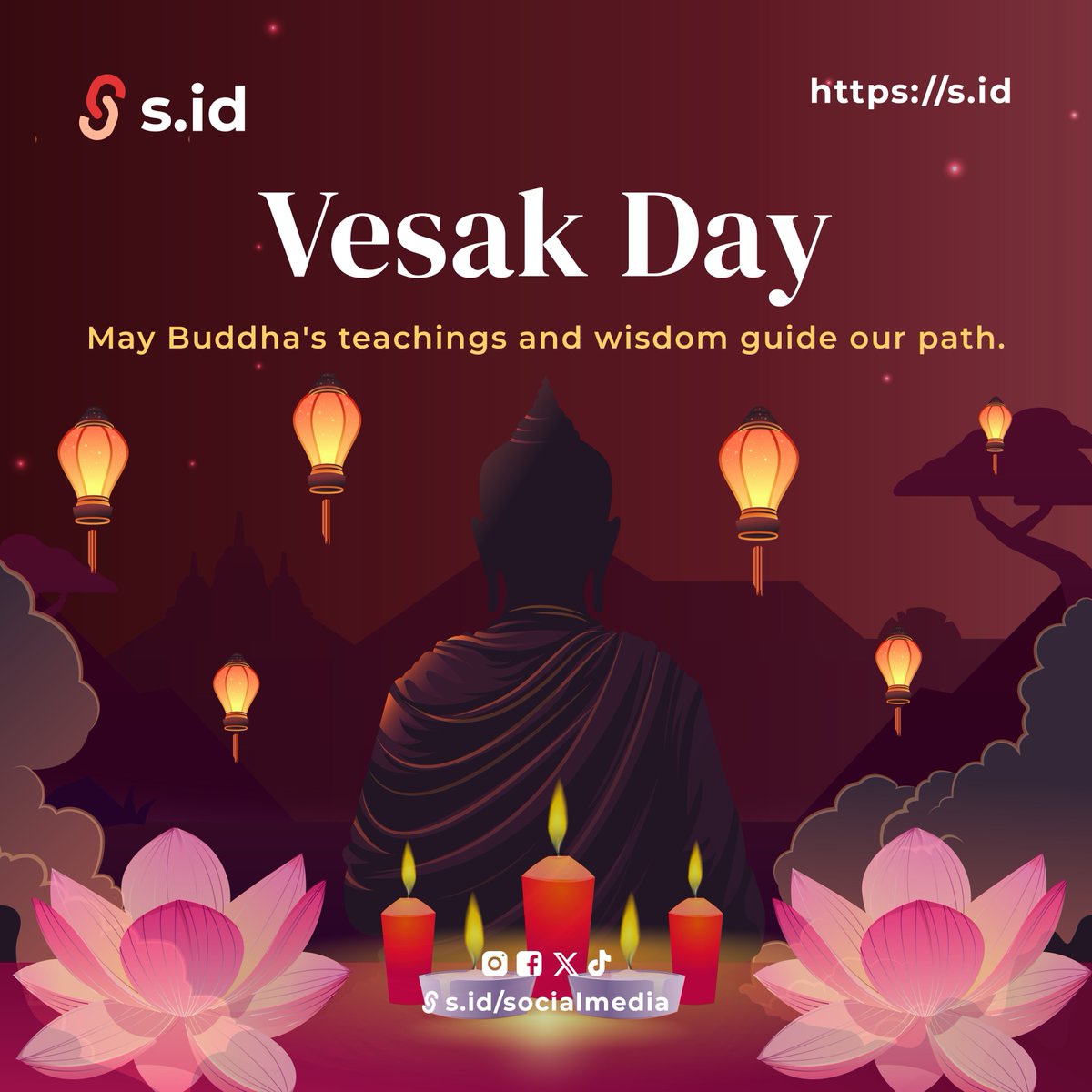 home_s_id's tweet photo. Happy Vesak Day to https://t.co/eBGvMOzDqU friends who are
celebrating it.
May Buddha's teachings and wisdom always guide us
on the straight path.
#vesakday #hariwaisak #sid #microsite #linkinbio
#linkshortener #miniwebsite Selamat Hari Raya Waisak https://t.co/MOWRMFzRZF